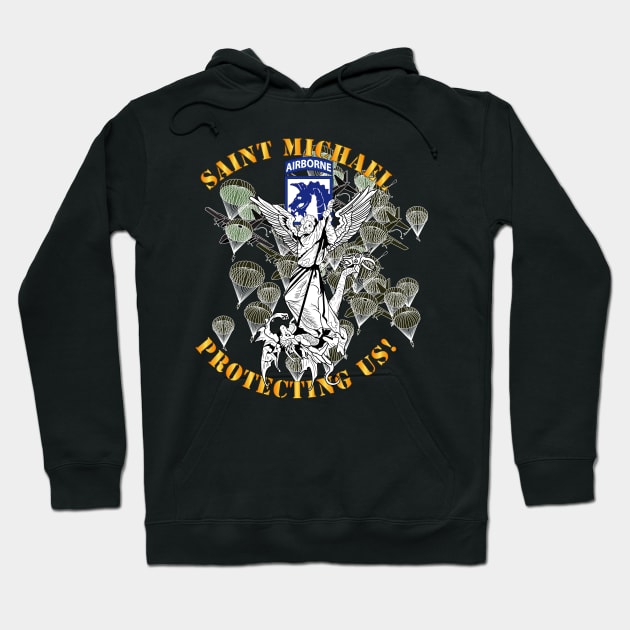 XVIII Airborne Corps - Saint Michael - Protecting Us Hoodie by twix123844